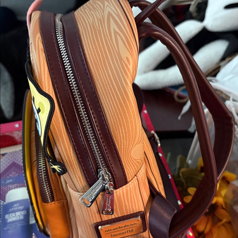 Loungefly Brown and Yellow Cartoon Character Backpack - Picture 4 of 5